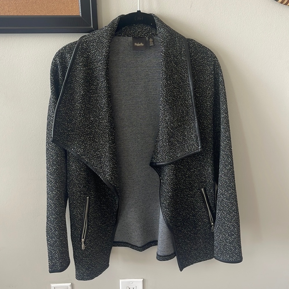 Black and white blazer jacket